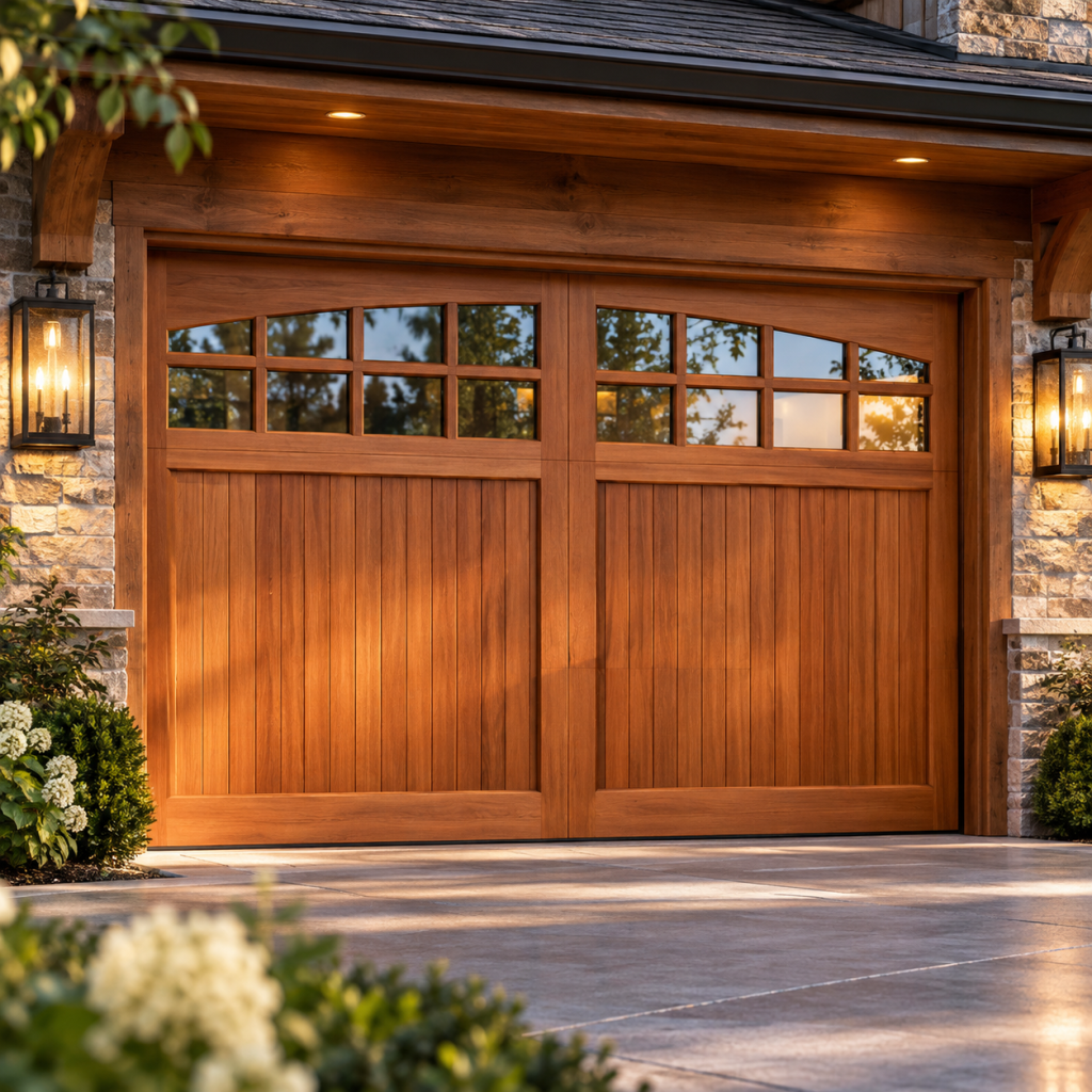 Douglas Fir Overhead Garage Door