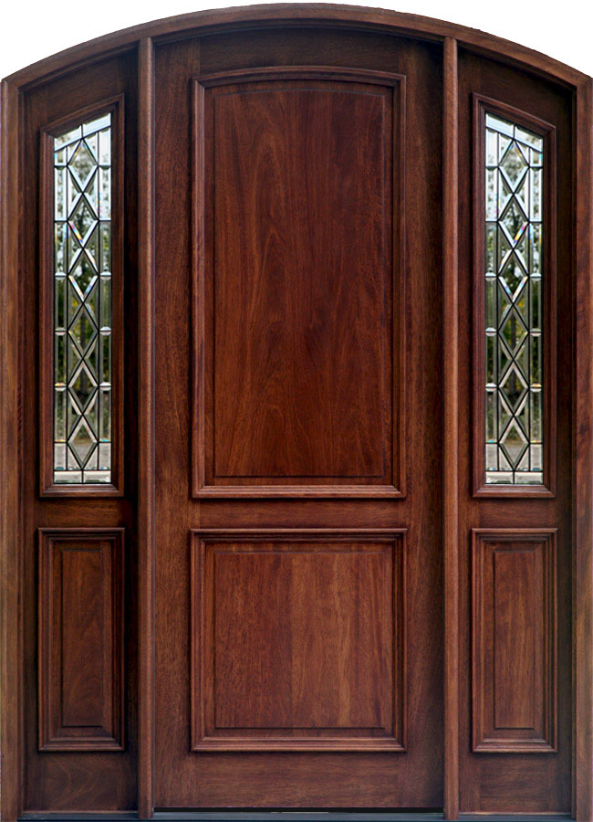 The Riviera Panel Door Chateau Glass Side Lites