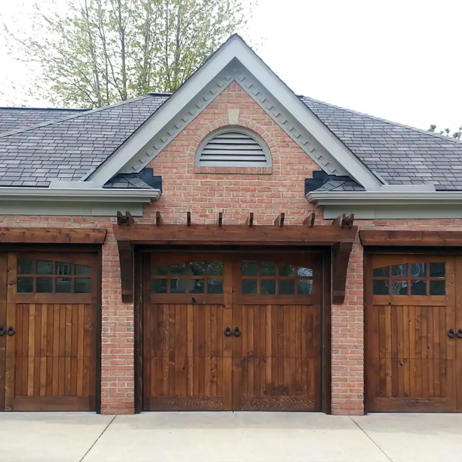Knotty Cedar Garage Doors